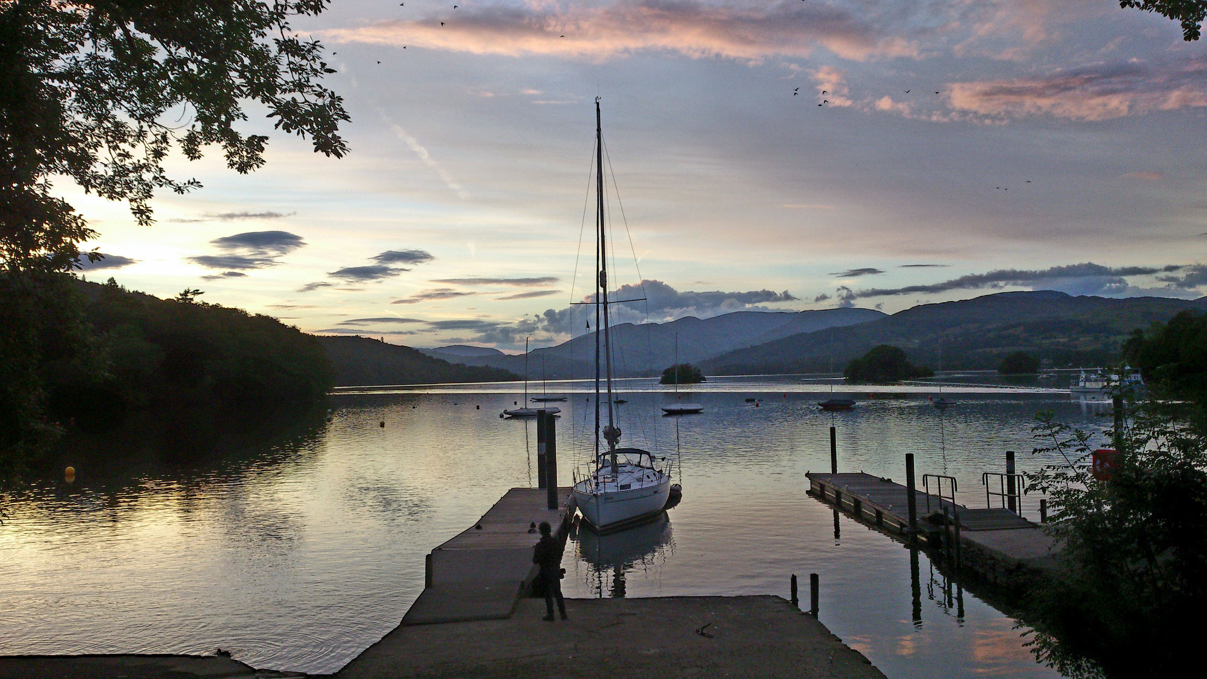 Sunset Over Lake Windermere